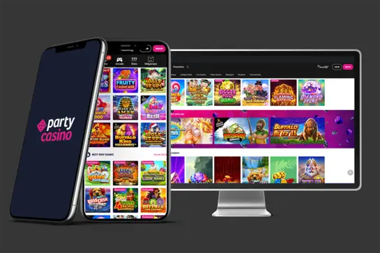 Party Casino Online Casino Homepage Screenshot