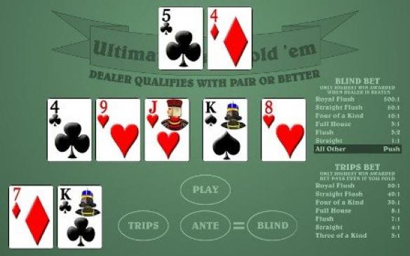 there are many different poker casino games, like Texas Hold'em