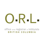 Office of the Registrar of Lobbyists British Columbia logo