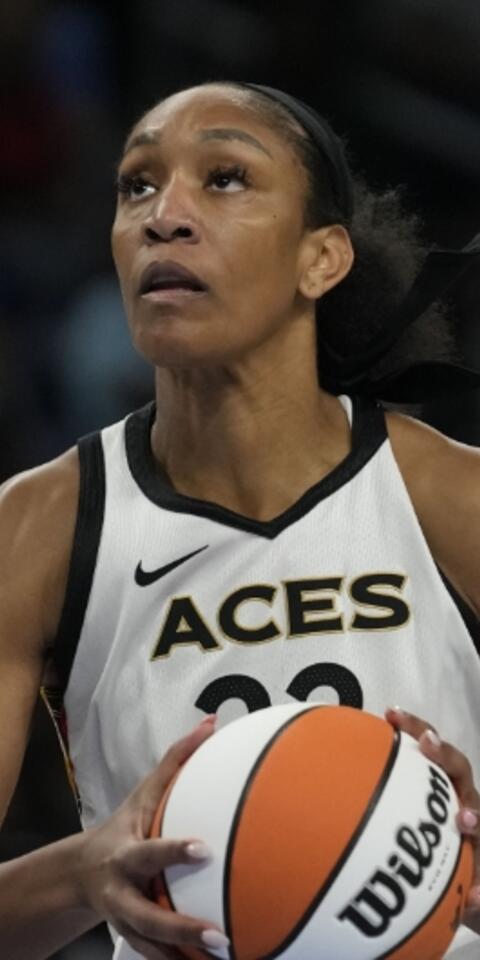 A'ja Wilson's Las Vegas Aces featured in our Aces vs Sparks picks and odds