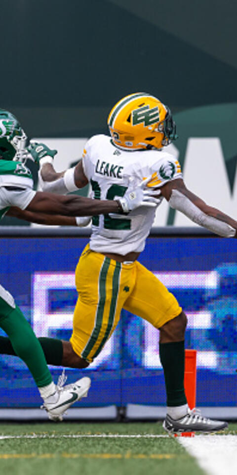 Javon Leake's Edmonton Elks featured in our CFL Week 10 picks and odds