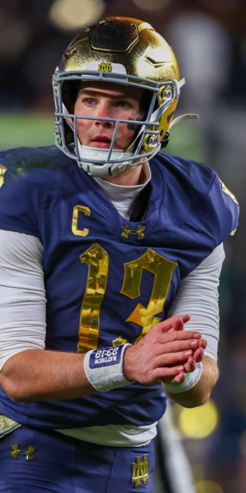 Riley Leonard's Irish is favored in the Notre Dame vs USC odds