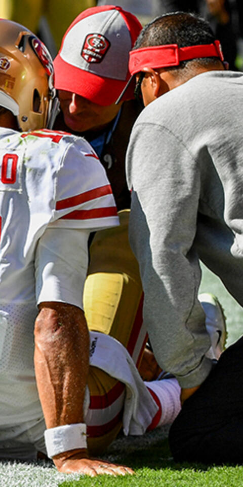 C.J. Beathard battles through injury, still hurting