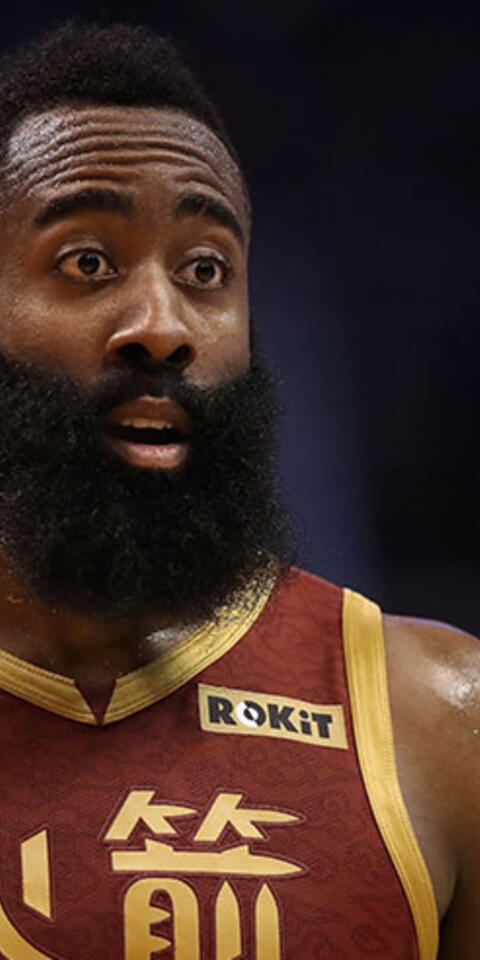 James Harden #13 of the Houston Rockets walks to the bench during the second half of the NBA game against the Phoenix Suns at Talking Stick Resort Arena on February 04, 2019 in Phoenix, Arizona.