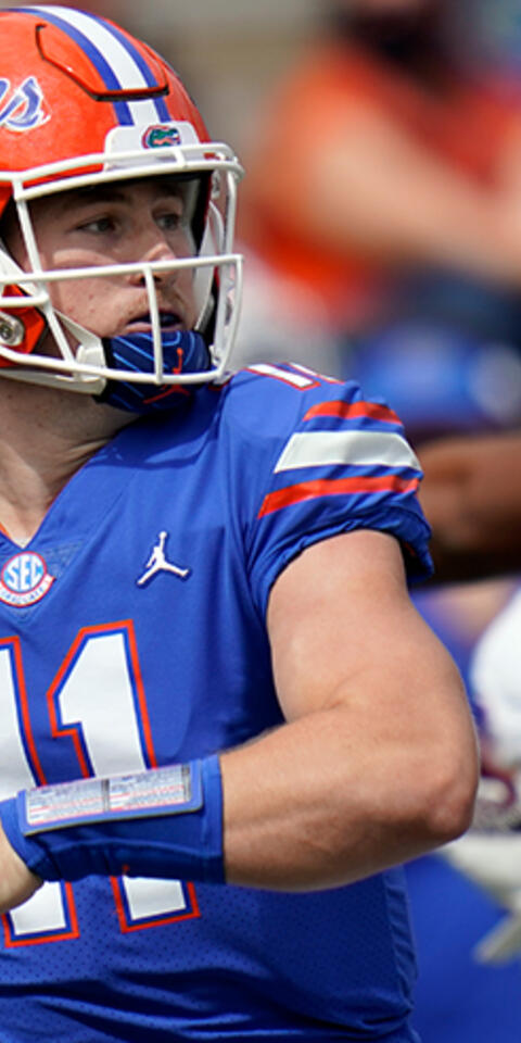 Florida quarterback Kyle Trask (11) throws a pass against South Carolina during an NCAA college football game on Oct. 3, 2020, in Gainesville, Fla.