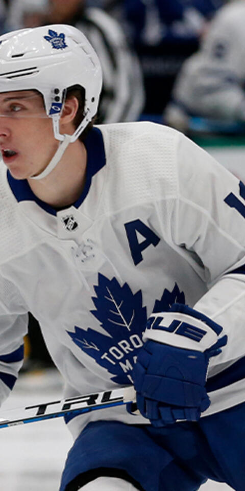 Mitch Marner and the Toronto Maple Leafs are sizable moneyline favorites in NHL betting odds as they host the Vancouver Canucks on Thursday.