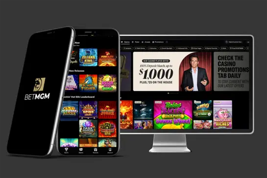 BetMGM Online Casino Homepage Screenshot